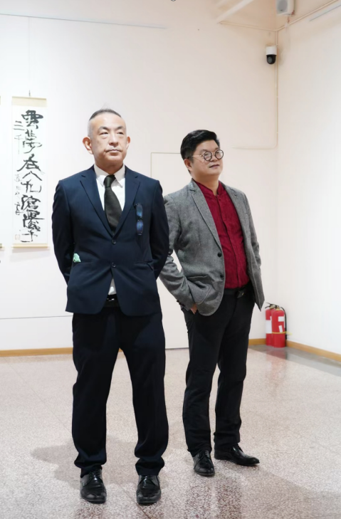 现场|情道合一——王清州、松宫贵之书法作品双个展在北京798开幕